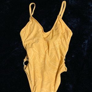 Yellow bathing suit